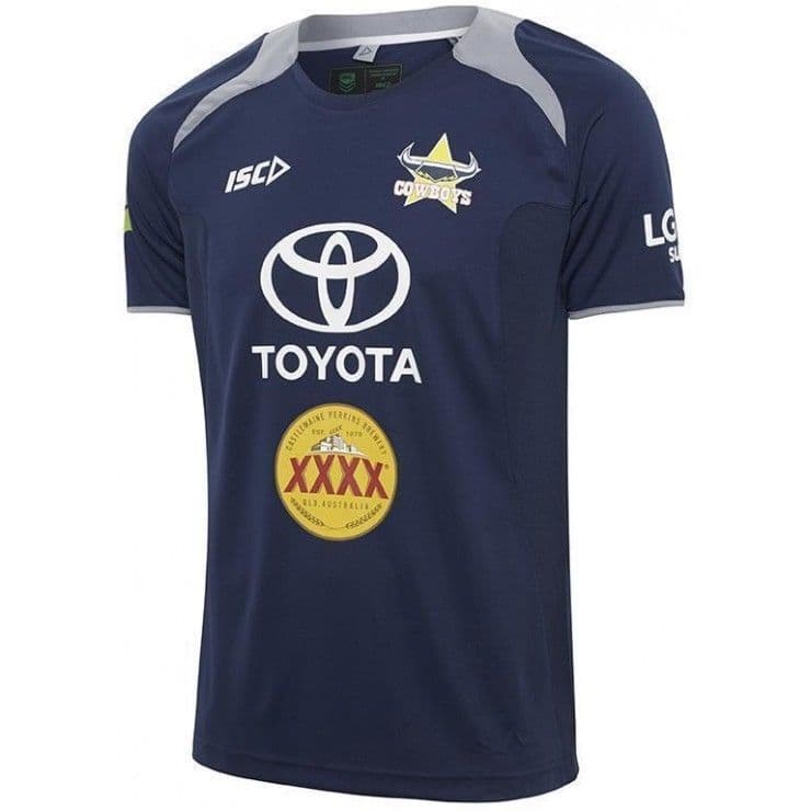 North Queensland Cowboys NRL Navy Training Shirt