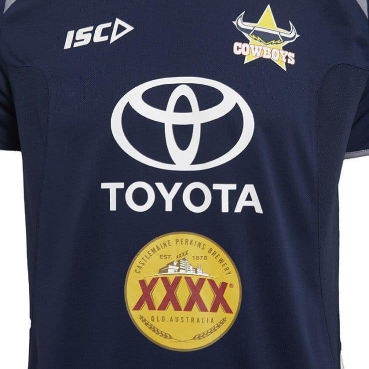 North Queensland Cowboys NRL Navy Training Shirt