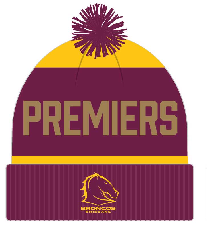 Brisbane Broncos 2025 NRL Premiers Beanie *PRESALE*