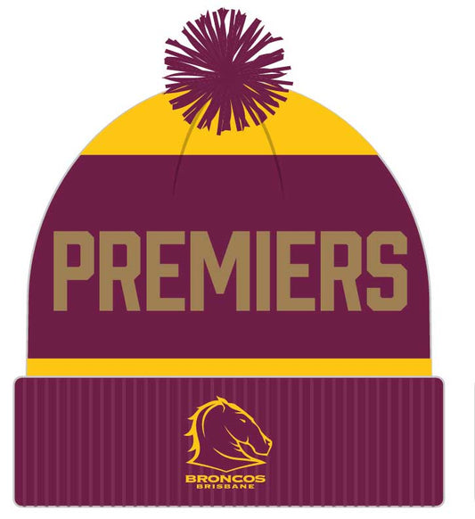 Brisbane Broncos 2025 NRL Premiers Beanie *PRESALE*