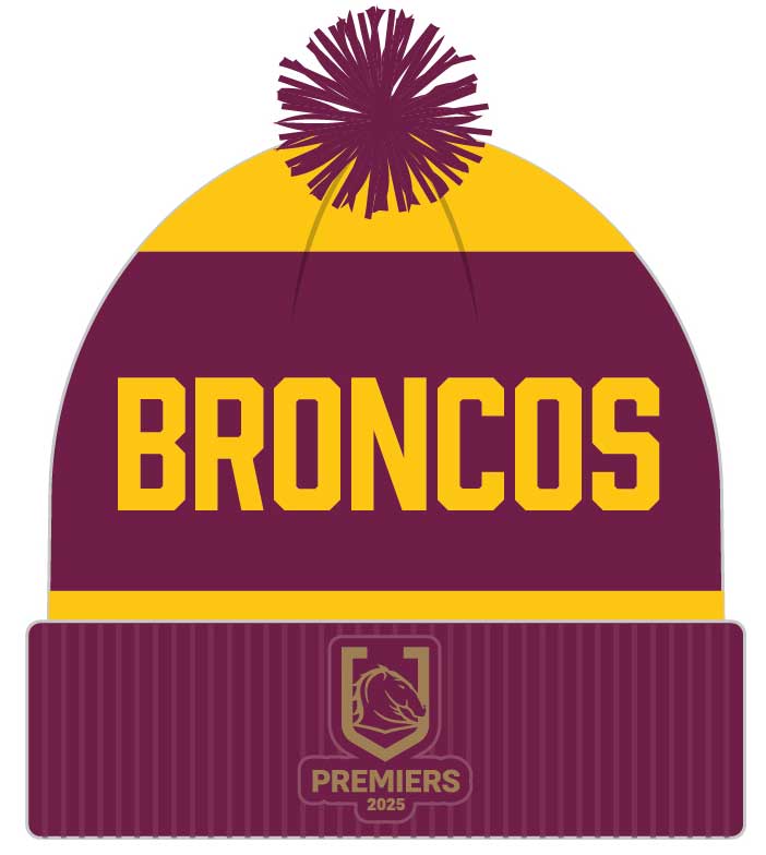 Brisbane Broncos 2025 NRL Premiers Beanie *PRESALE*