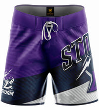 Melbourne Storm NRL Mens Barrel Board Shorts