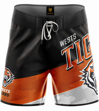 Wests Tigers NRL Mens Barrel Board Shorts