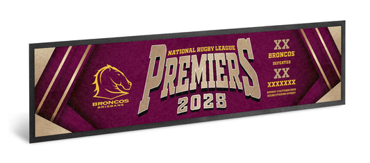 Brisbane Broncos 2025 NRL Premiers Score Bar Runner *PRESALE*