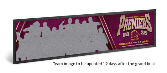 Brisbane Broncos 2025 NRL Premiers Team Bar Runner *PRESALE*
