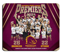 Brisbane Broncos 2025 NRL Premiers Team Mouse Mat *PRESALE*