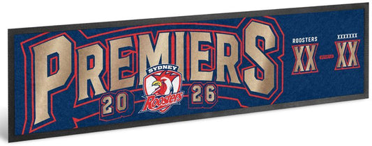 Sydney Roosters 2026 NRL Premiers Score Bar Runner  *PRESALE*