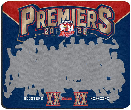 Sydney Roosters 2026 NRL Premiers Team Mouse Mat *PRESALE*