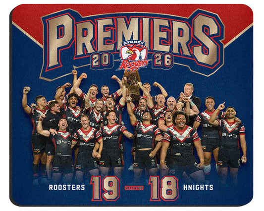 Sydney Roosters 2026 NRL Premiers Team Mouse Mat *PRESALE*