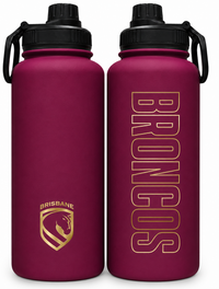 Brisbane Broncos NRL 960ml Stainless Steel Drink Bottle