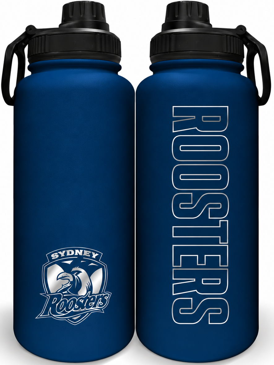 Sydney Roosters NRL 960ml Stainless Steel Drink Bottle