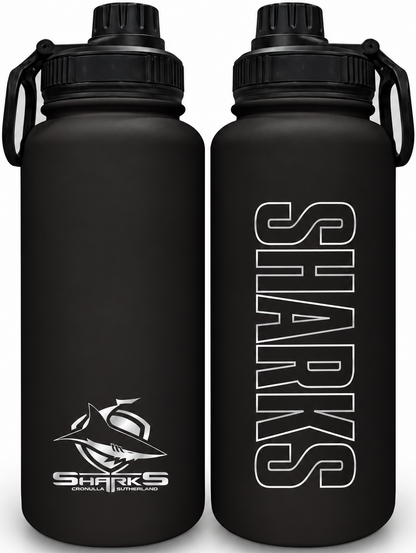 Cronulla Sharks NRL 960ml Stainless Steel Drink Bottle
