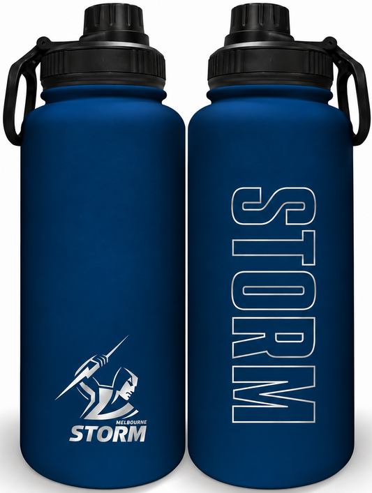 Melbourne Storm NRL 960ml Stainless Steel Drink Bottle