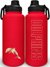 Redcliffe Dolphins NRL 960ml Stainless Steel Drink Bottle
