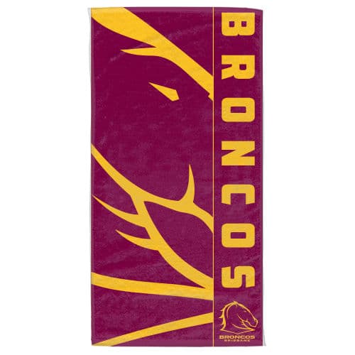 Brisbane Broncos NRL Large Beach Towel