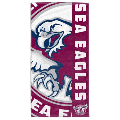 Manly Sea Eagles NRL Large Beach Towel