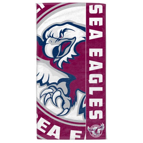 Manly Sea Eagles NRL Large Beach Towel