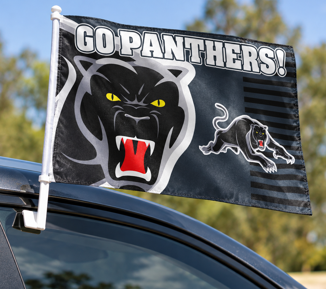 Penrith Panthers NRL Car Flag (x1)
