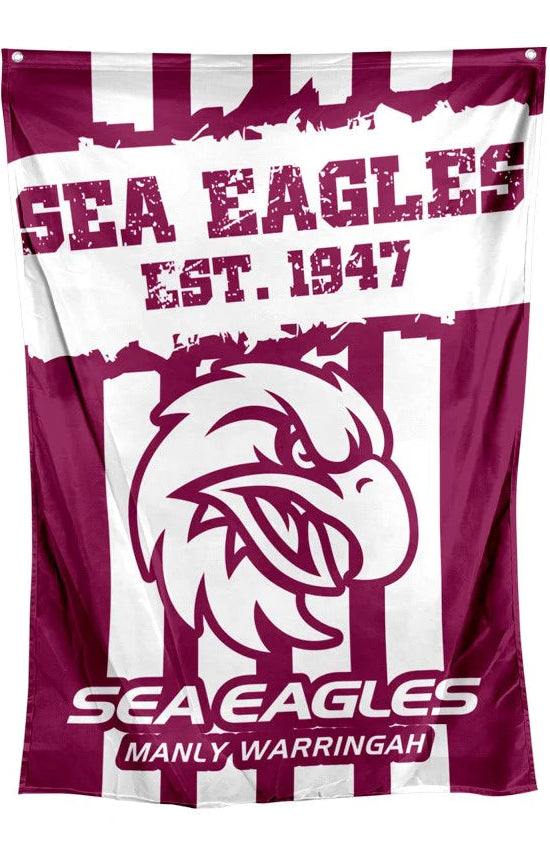 Manly Sea Eagles NRL Cape Flag 150cm x 90cm
