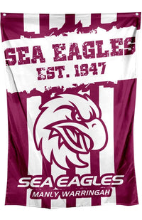 Manly Sea Eagles NRL Cape Flag 150cm x 90cm