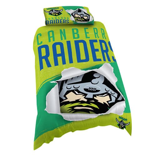 Canberra Raiders NRL Single Quilt Cover Set