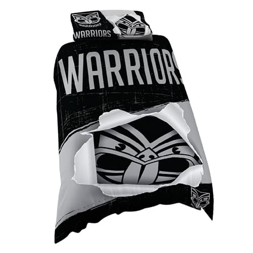 New Zealand Warriors 2025 NRL Single Quilt Cover Set
