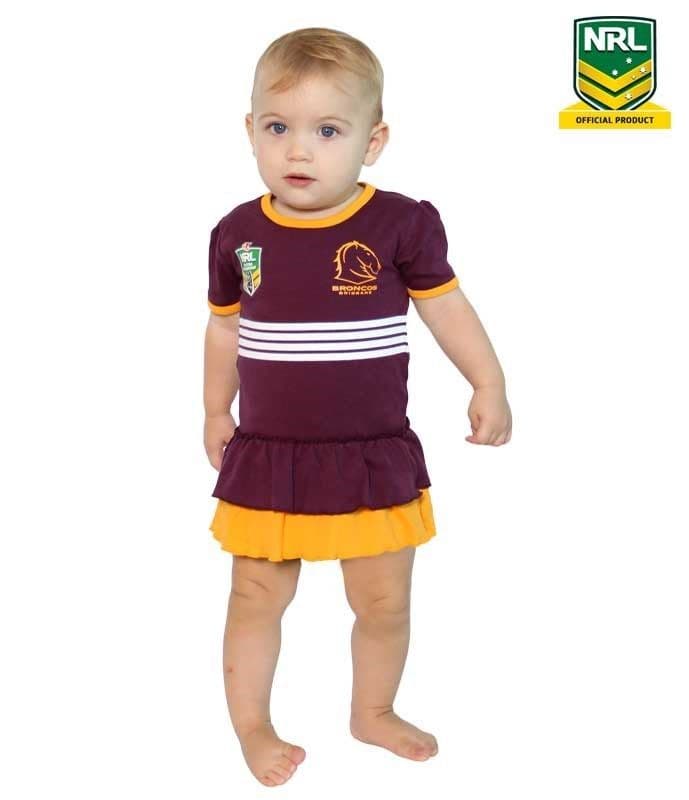 Brisbane Broncos NRL Girls Footysuit Tutu