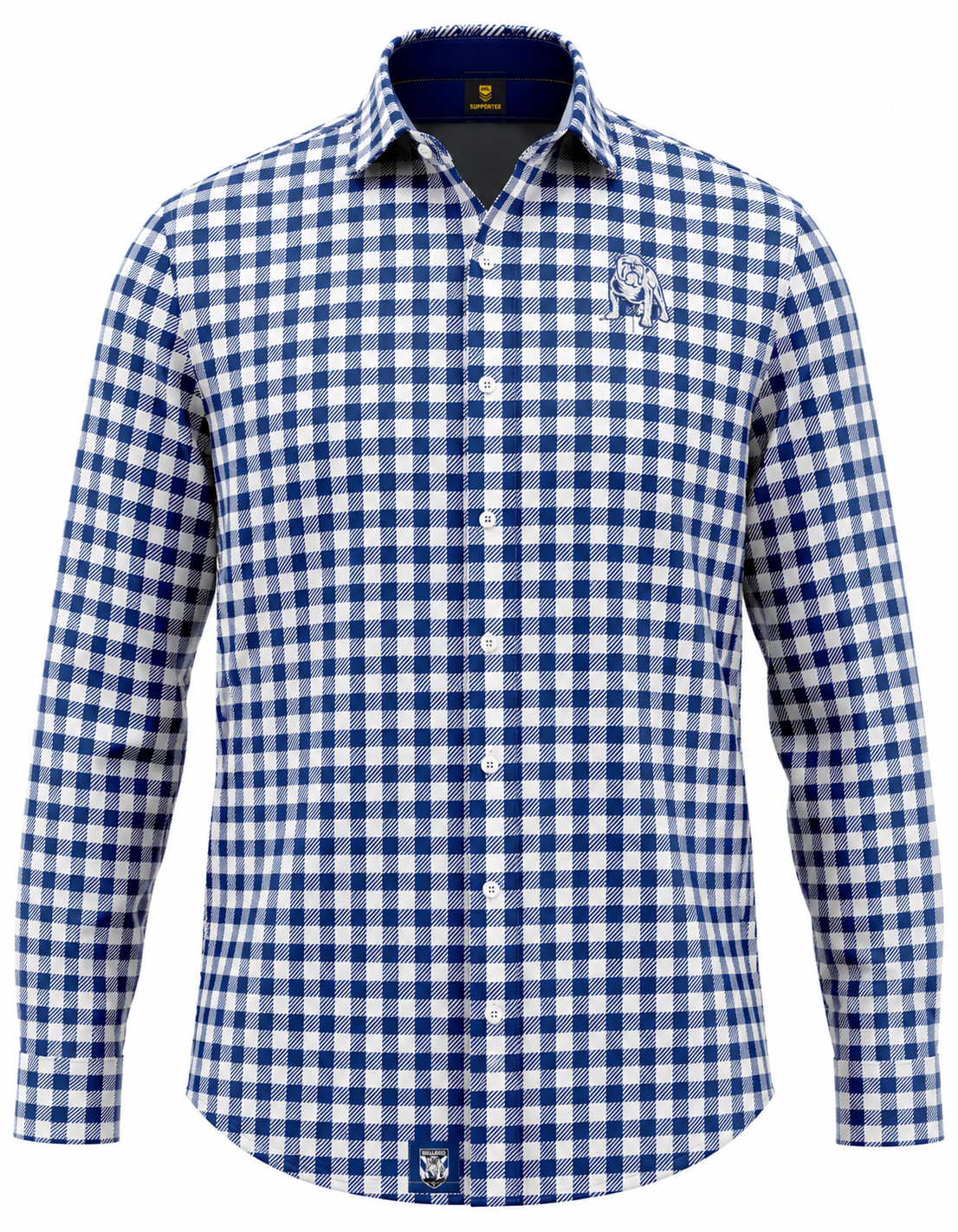 Canterbury Bulldogs NRL Mens Dawson Business Shirt