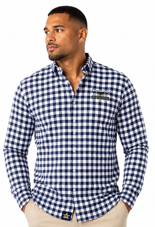 North Queensland Cowboys NRL Mens Dawson Business Shirt