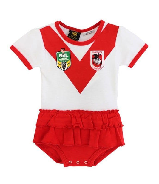St George Dragons NRL Girls Baby Footysuit