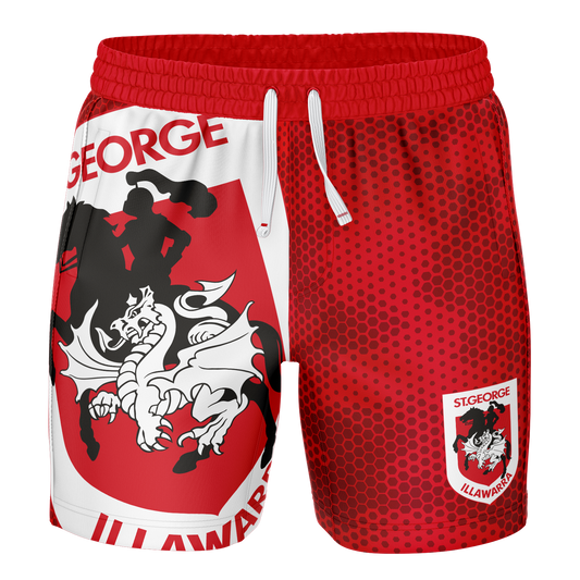 St George Dragons 2026 NRL Mens Big Shot Volley Shorts