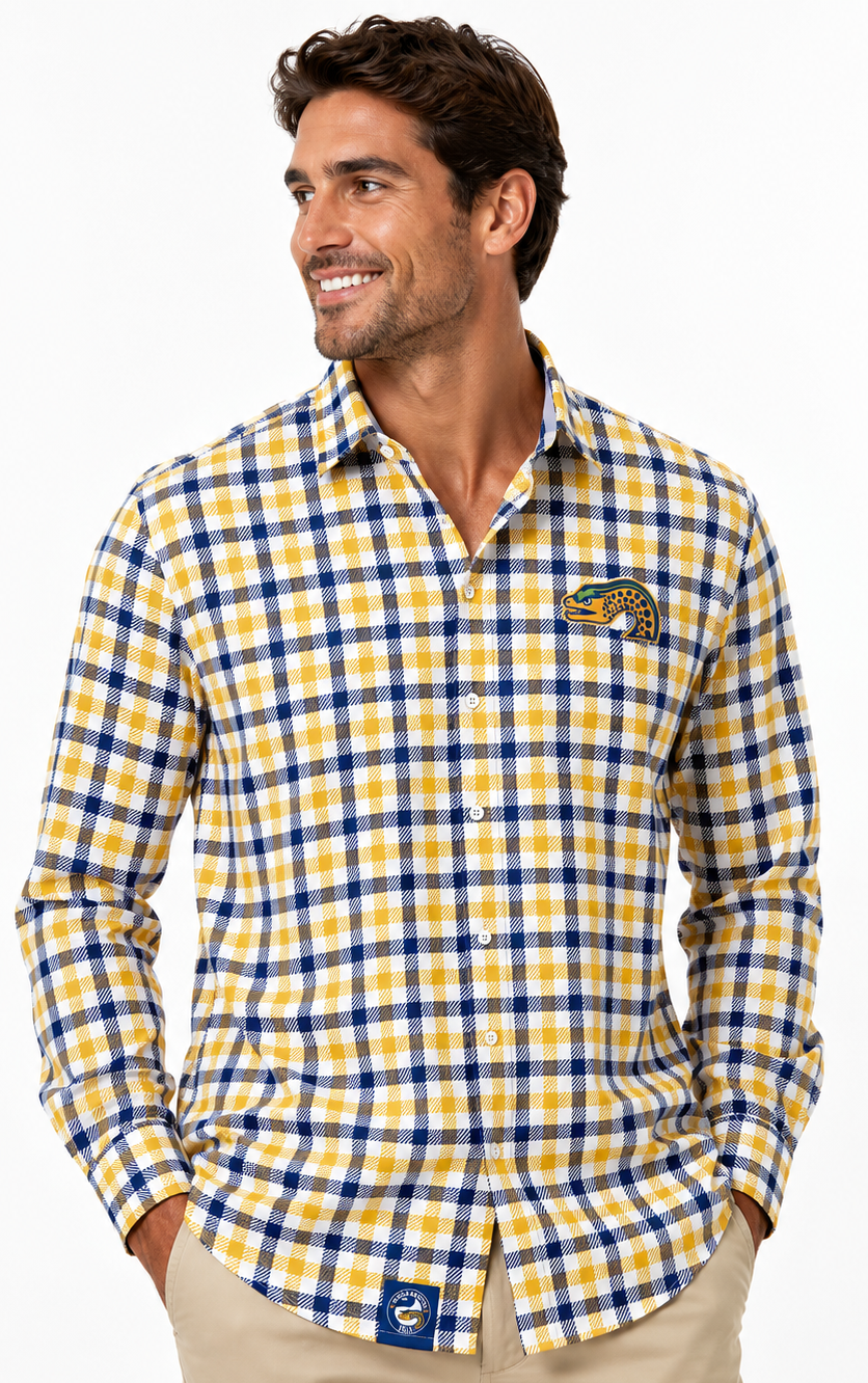 Parramatta Eels NRL Mens Dawson Business Shirt