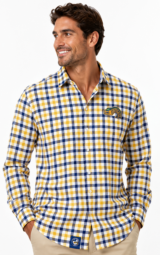 Parramatta Eels NRL Mens Dawson Business Shirt