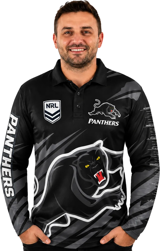 Penrith Panthers NRL Mens Ignition Fishing Shirt