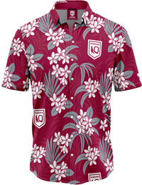 QLD Maroons 2026 State of Origin Mens Reef Hawaiian Shirt