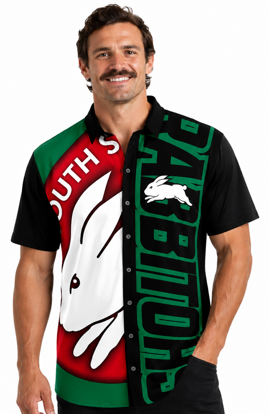 South Sydney Rabbitohs NRL Mens Showtime Party Shirt