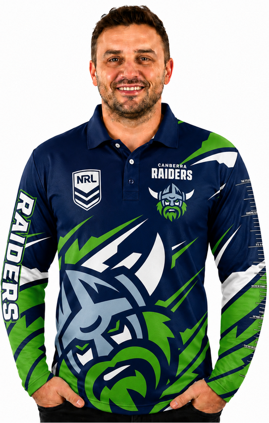 Canberra Raiders NRL Mens Ignition Fishing Shirt