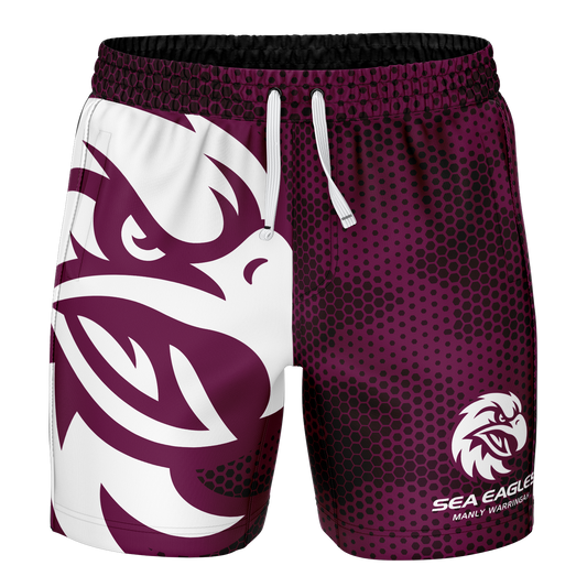 Manly Sea Eagles 2026 NRL Mens Big Shot Volley Shorts
