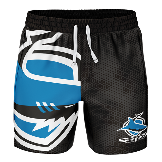 Cronulla Sharks 2026 NRL Mens Big Shot Volley Shorts