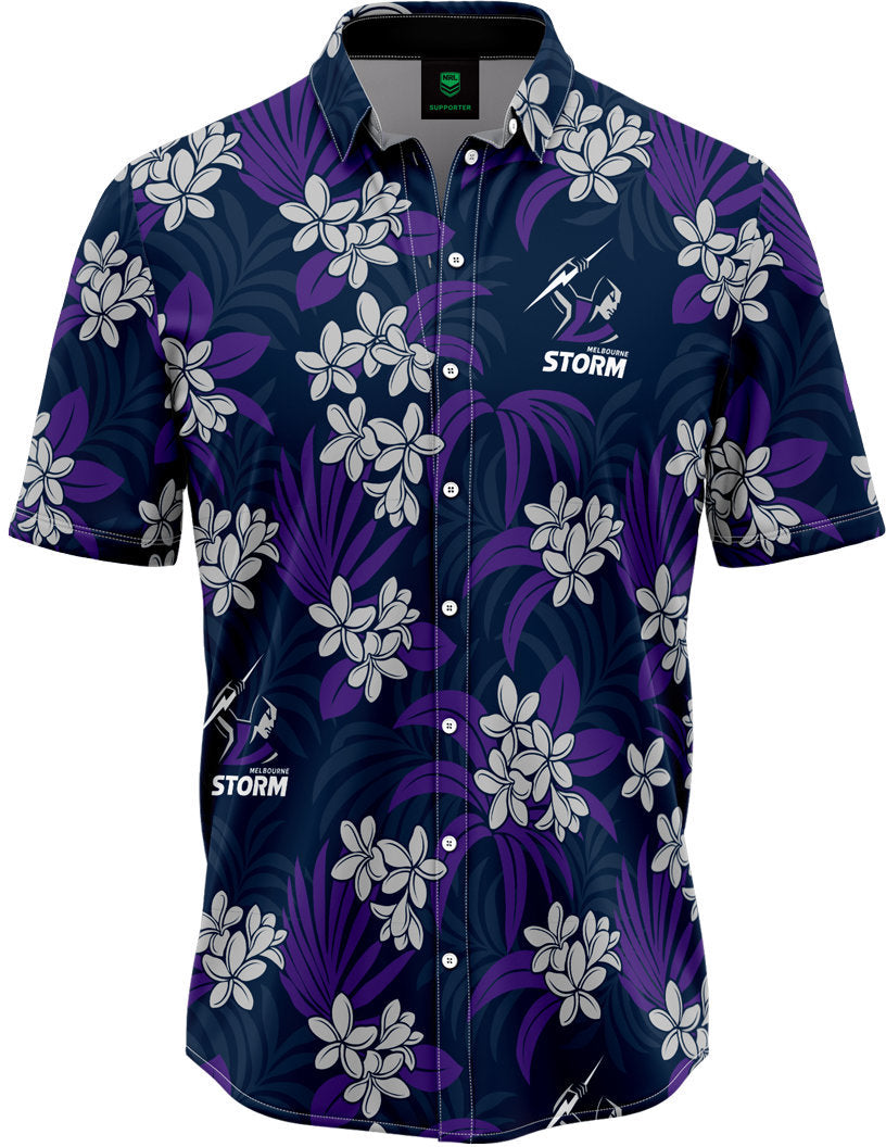 Melbourne Storm 2026 NRL Mens Reef Hawaiian Shirt