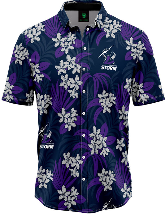 Melbourne Storm 2026 NRL Mens Reef Hawaiian Shirt