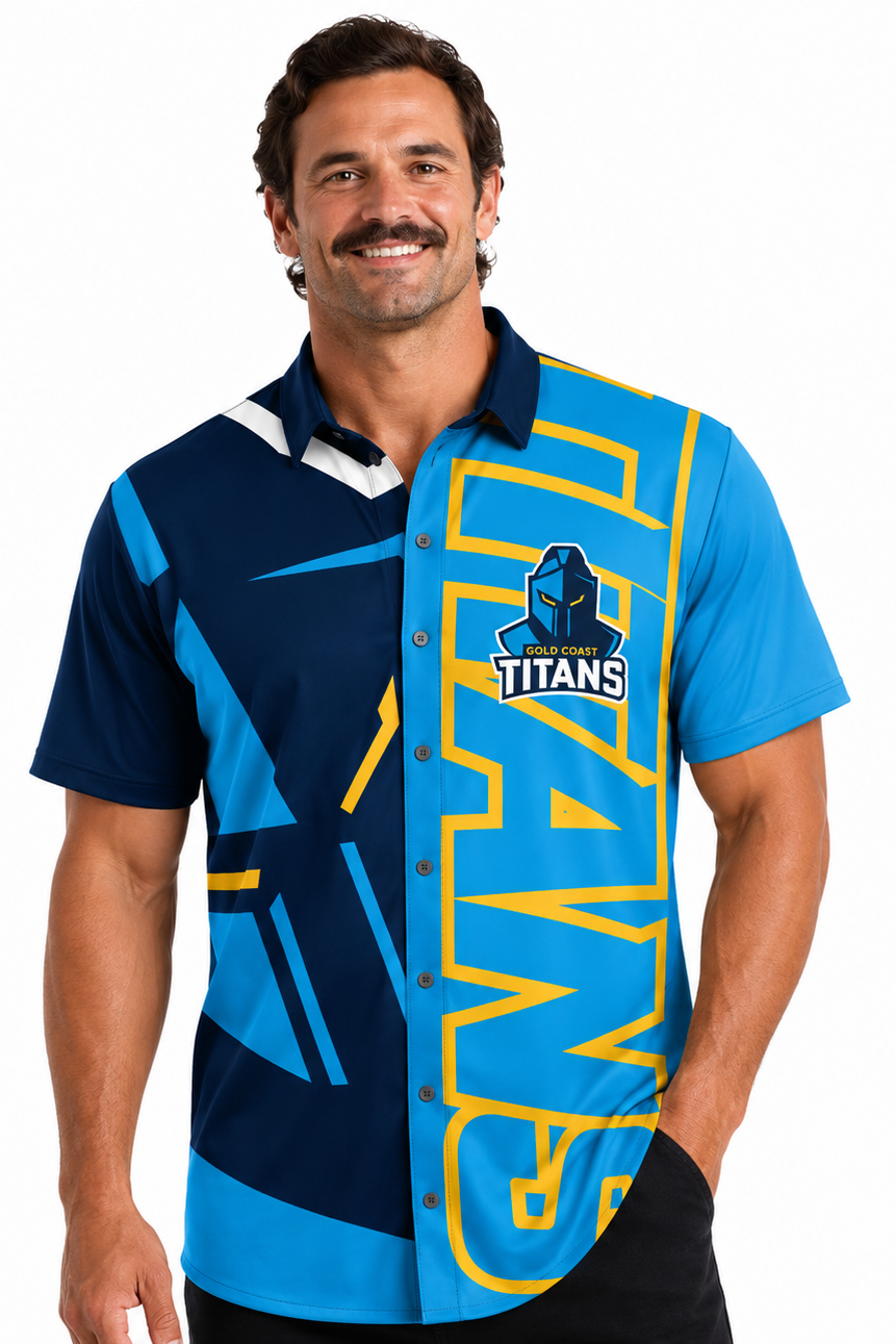 Gold Coast Titans 2026 NRL Mens Showtime Shirt