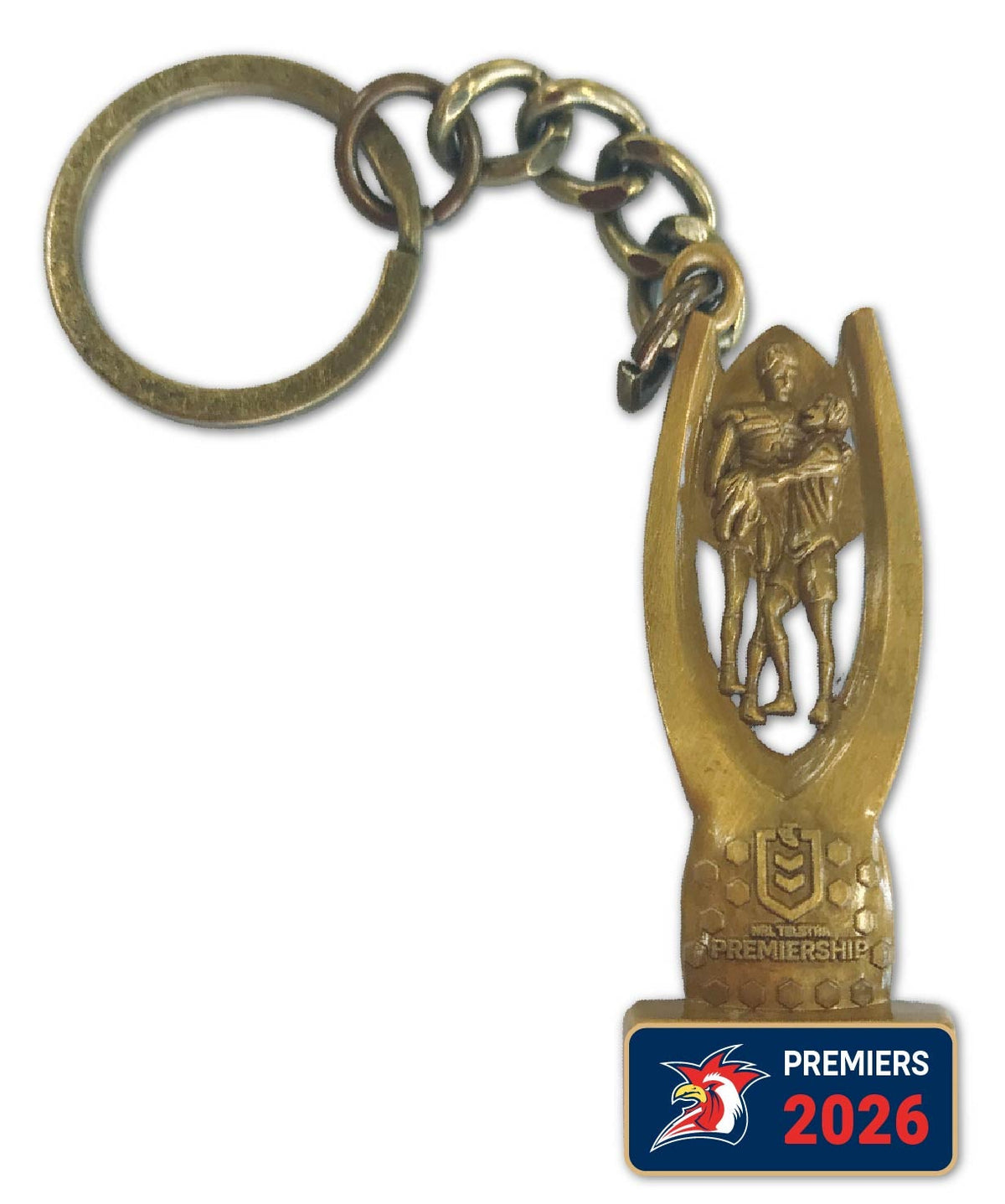 Sydney Roosters 2026 NRL  Premiers 3D Trophy Keyring *PRESALE*
