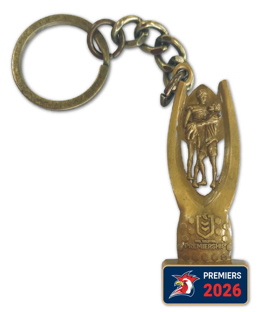 Sydney Roosters 2026 NRL  Premiers 3D Trophy Keyring *PRESALE*
