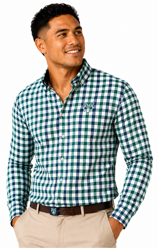 New Zealand Warriors NRL Mens Dawson Business Shirt