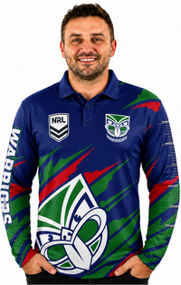 New Zealand Warriors NRL Mens Ignition Fishing Shirt