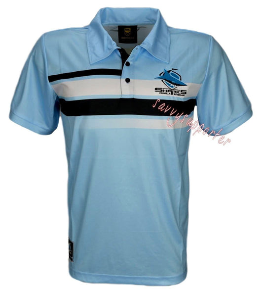 Cronulla Sharks NRL Mens Sublimated Polo Shirt