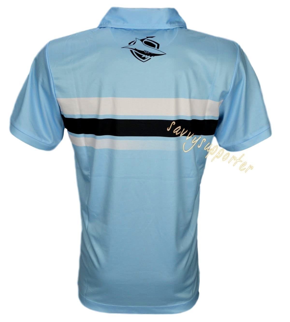 Cronulla Sharks NRL Mens Sublimated Polo Shirt