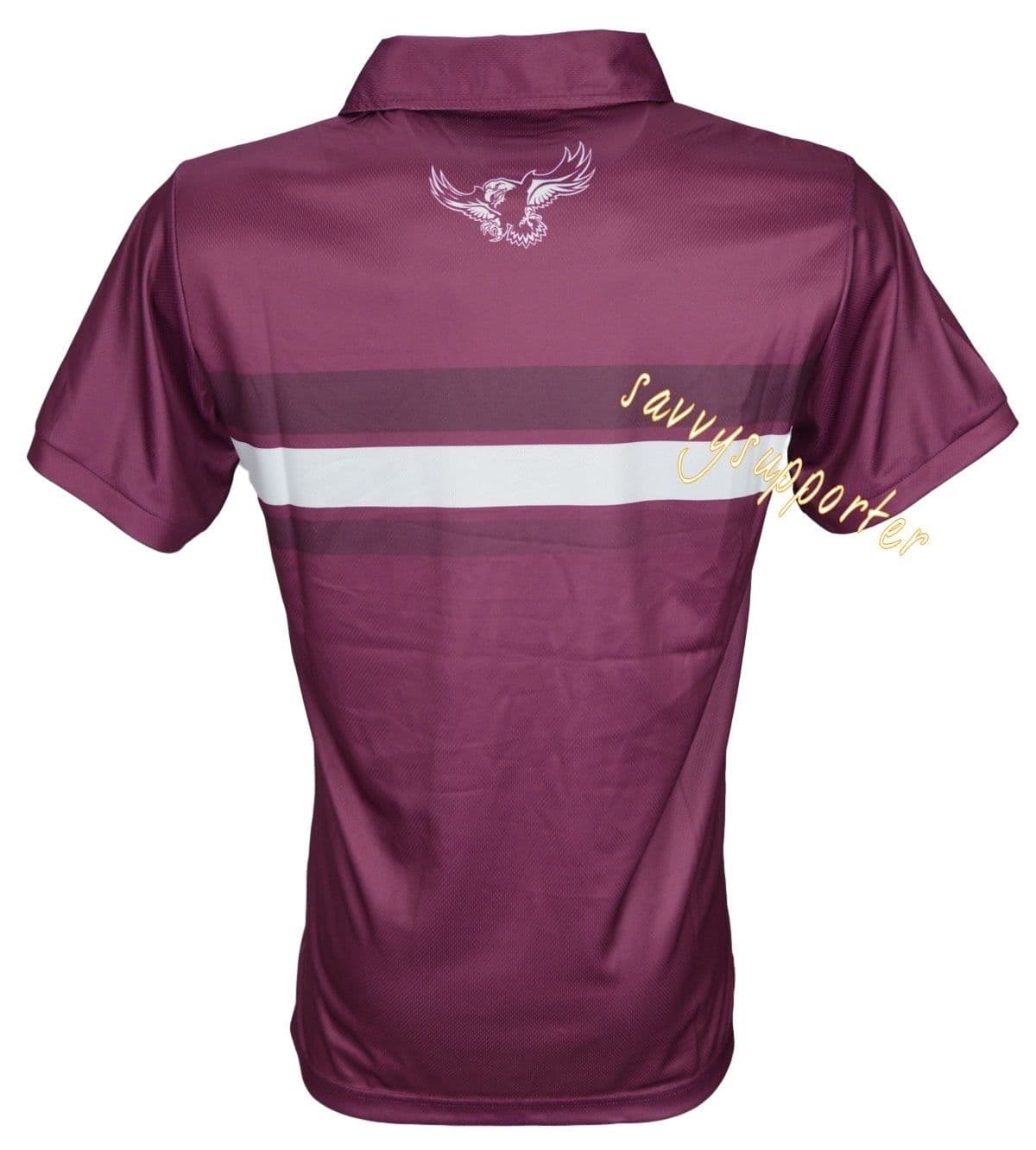 Manly Sea Eagles NRL Mens Sublimated Polo Shirt
