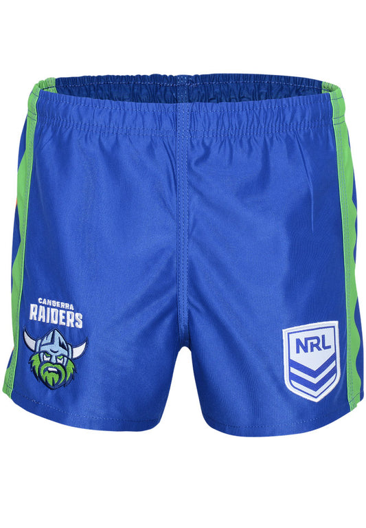 Canberra Raiders 2025 NRL Kids Supporter Footy Shorts